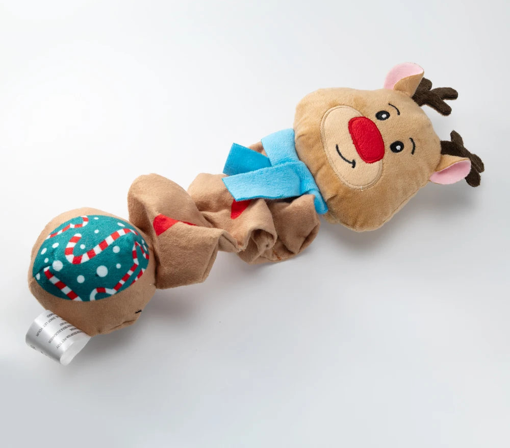 Buddy Style™ Christmas Squeaky Plush Rope Toy