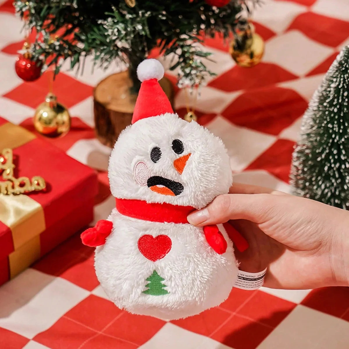 Buddy Style™ Christmas Squeaky Plush Dog Toy