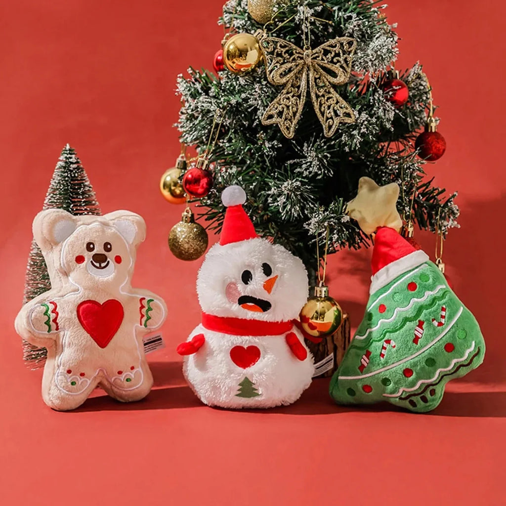Buddy Style™ Christmas Squeaky Plush Dog Toy