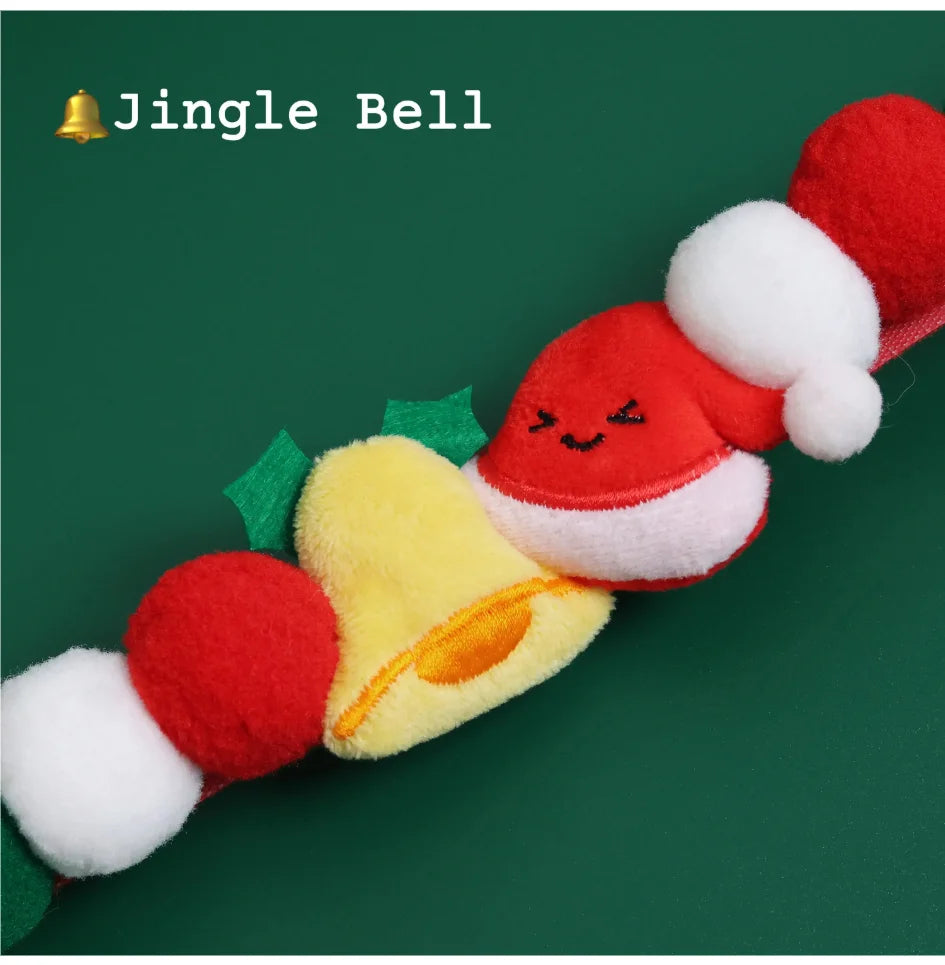 Buddy Style™ Christmas Pom-Pom Holiday Pet Collar