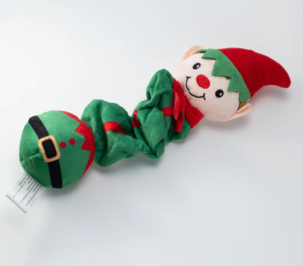 Buddy Style™ Christmas Squeaky Plush Rope Toy